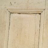 Old interior door painted wood handle vintage porcelain N°5