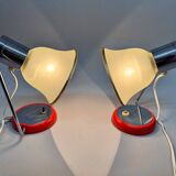 Paire de lampes de table du milieu du siècle, Tchécoslovaquie