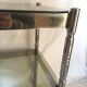 Harness square chrome and smoked glass vintage