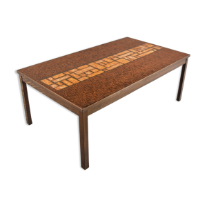 Table basse brutaliste vintage
