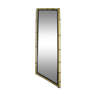 Miroir biseauté bambou doré 60 x 22 cm