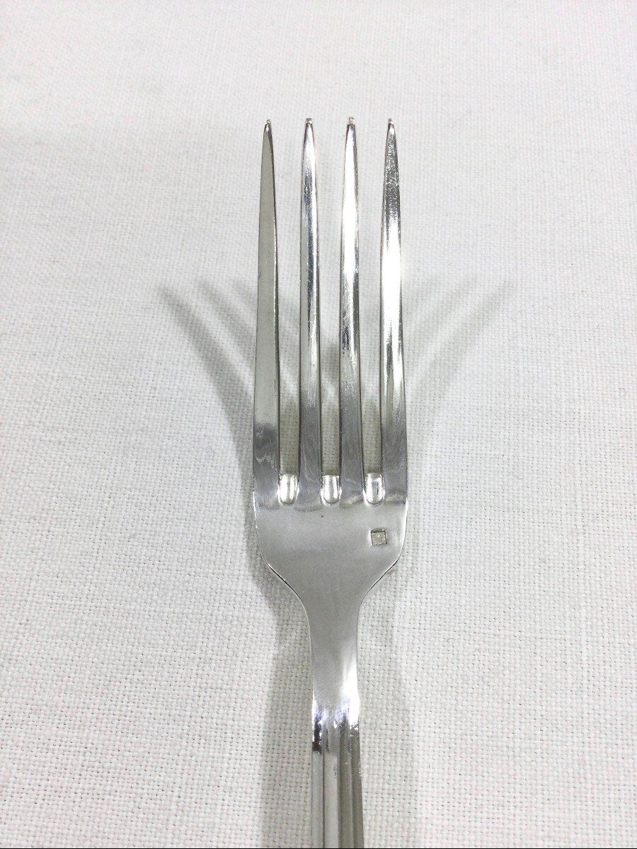 24 cutlery in silver metal