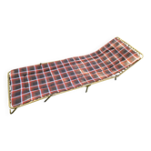 Extra bed, quilted sun lounger, Lafuma vintage 1970