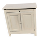 Small Parisian sideboard with one drawer and two doors, white lacquered
