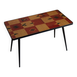 Table basse vintage en - compas