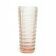 Bowling pin vase, mid-century modern, rosaline glass, Ząbkowice, Poland, 1970s