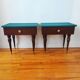 Paire de tables chevet vintage