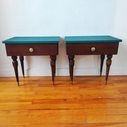 Paire de tables chevet vintage