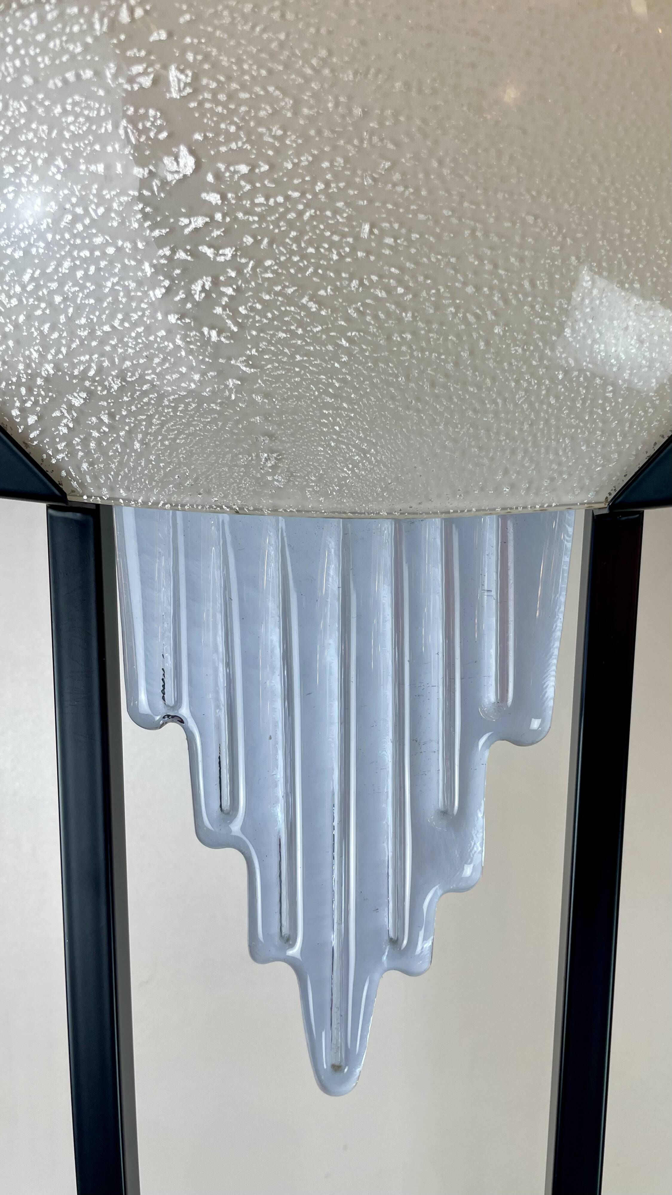 Murano Post-Modern Floor Lamp att. To Mazzega, Italy, 1980s