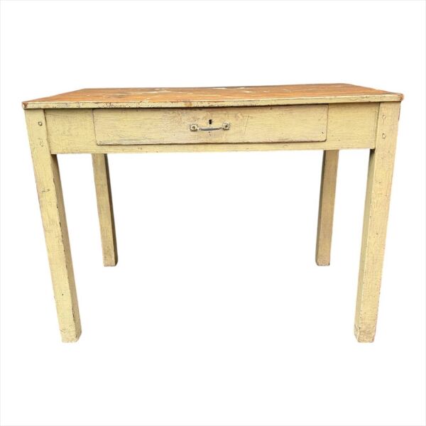 Table vintage 1900 en pin – Cuisine ou Bureau. Belle patine