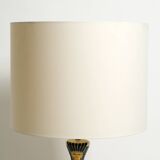 Large ceramic table lamp with Egyptian motifs by Nicolas Blandin, Paris