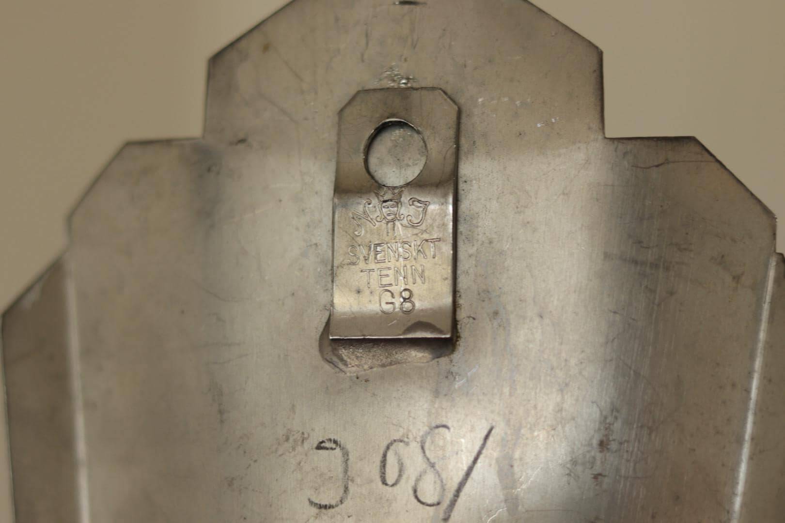 Swedish Grace Tin Wall Sconces by Svenskt Tenn