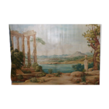 Painting on canvas trompe l'oeil