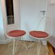 Pair of Wire chairs by Ray & Charles Eames, Vitra edition