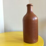 Bouteille en grès marron de 0,5 litre de contenance