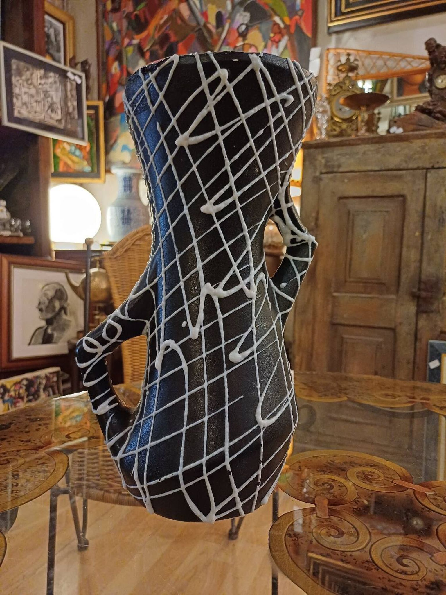 Vase en céramique Vallauris 1950-1960