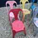 8 chaises Multipl's par Joseph Mathieu, années 50