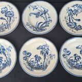 Set of 6 Clairefontaine Earthenware soup plates Indiana decor