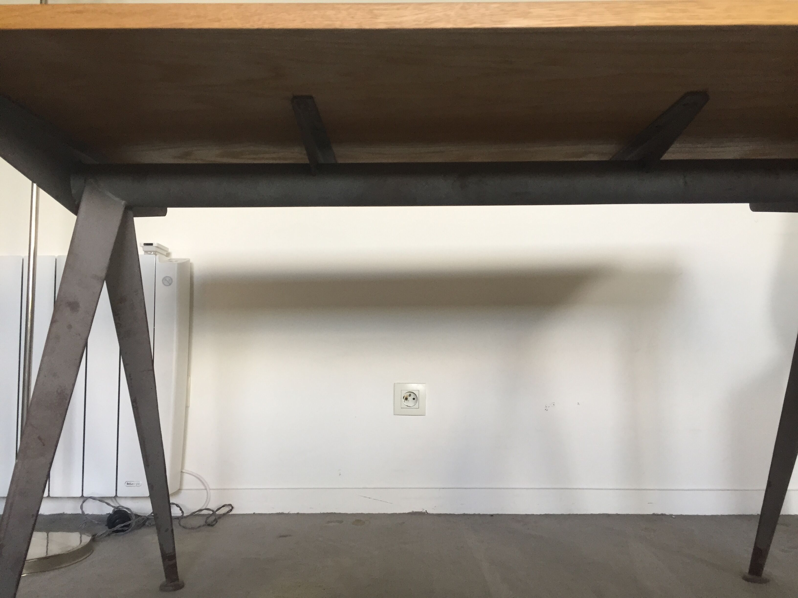 Jean Prouvé "compas" table from the 50's