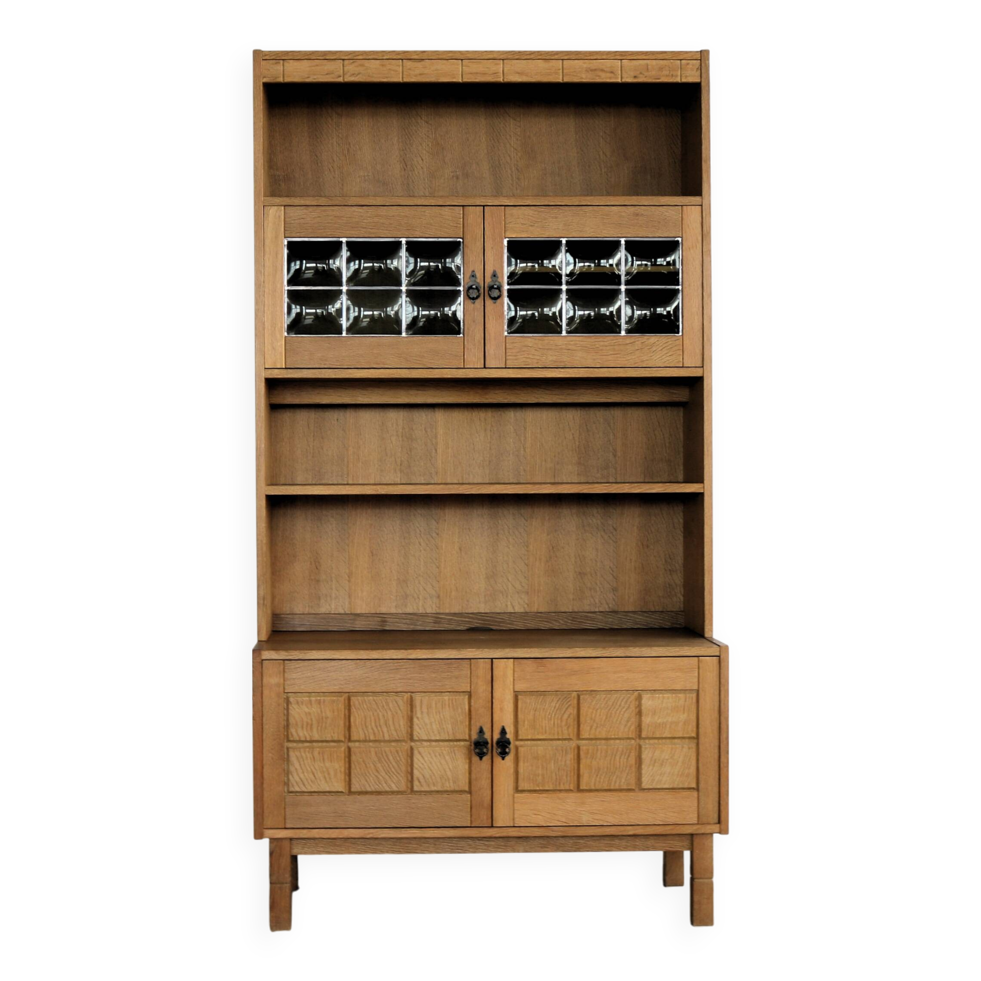 brutalist bookcase | wall cabinet | oak | 60s | Danish (2)