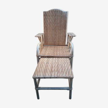 Rattan armchair