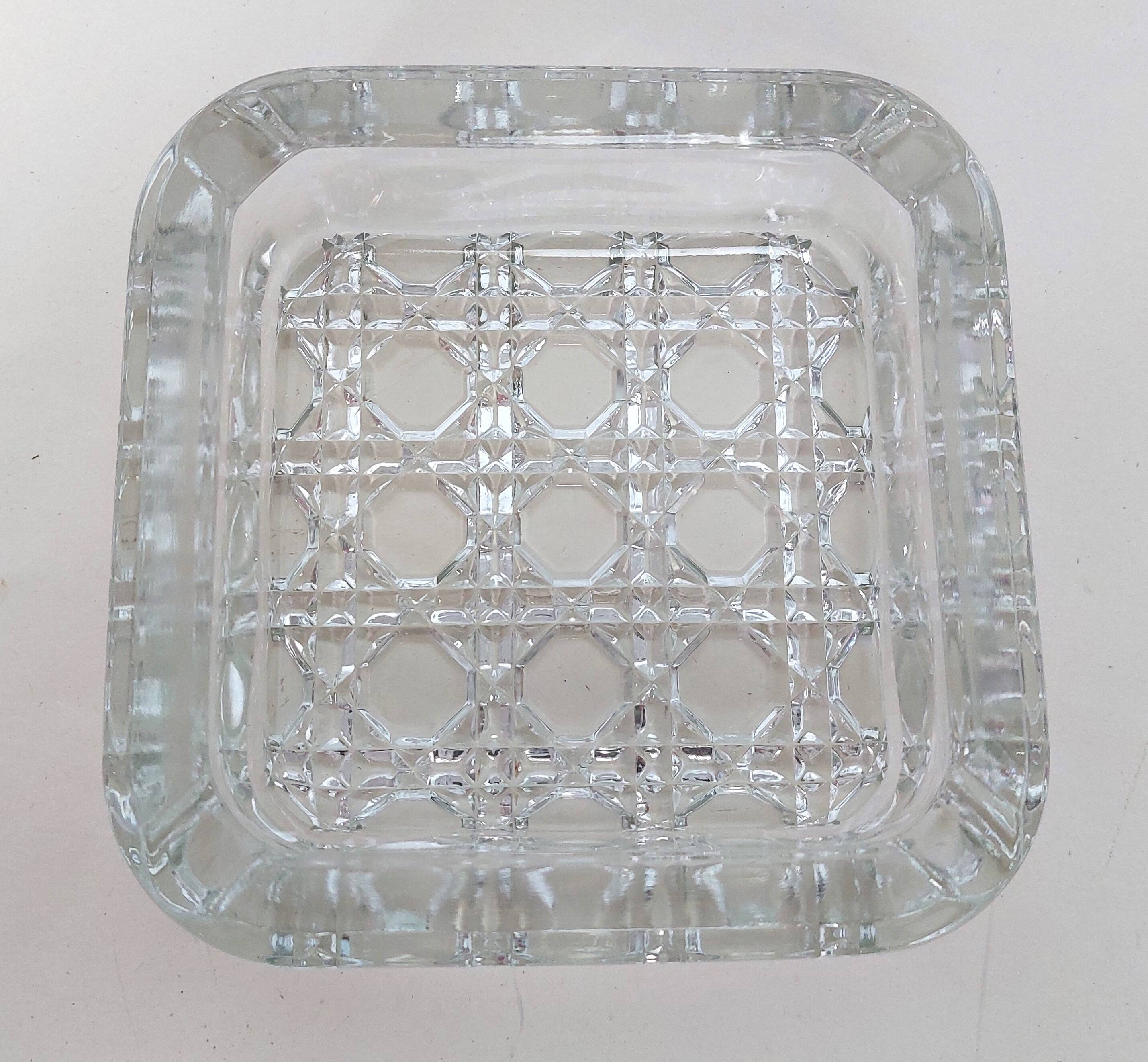 Diamond Ashtray in Glass