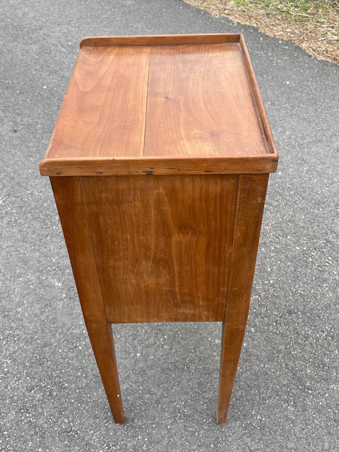 Classic solid wood bedside table