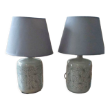 Set of 2 porcelain table lamps
