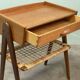 Scandinavian teak bedside table pair Rasmussen