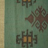 2.6x8 ft- handwoven kilim runner, bed side, indian traditional rug/carpet.