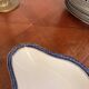 Plate, Ramekin, Salad Bowl 23cm, Limoges Porcelain, Blue and Gold, Betoule