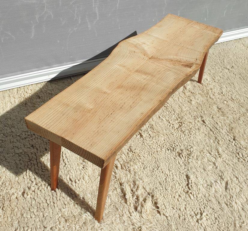Raw design coffee table with compass legs