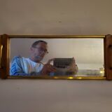 Mirror top 50's wood and brass