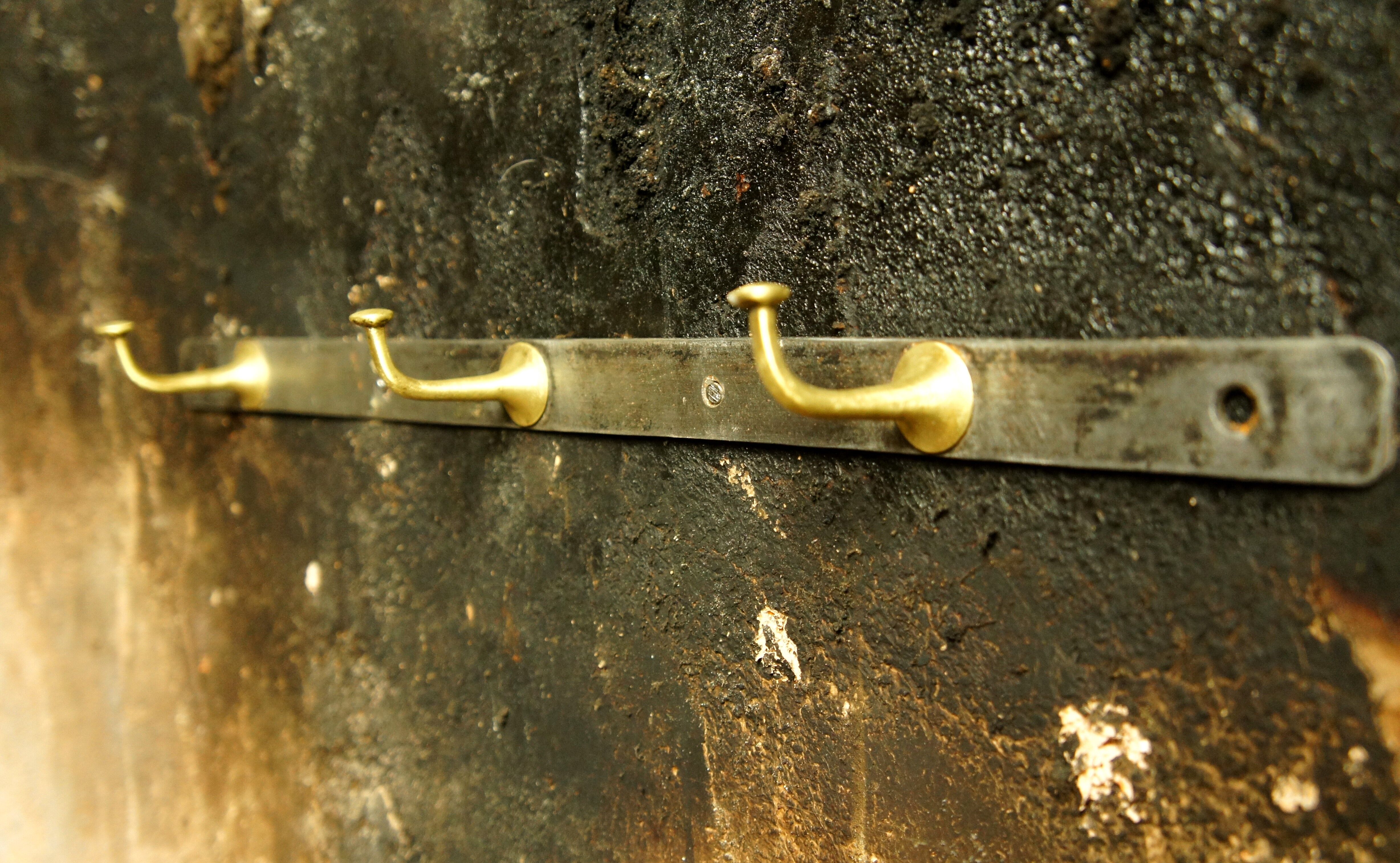 Golden bronze and black steel