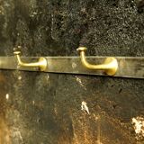 Golden bronze and black steel