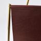 Porte-revues Carl Auböck II Midcentury, laiton et cuir marron, vintage, Autriche