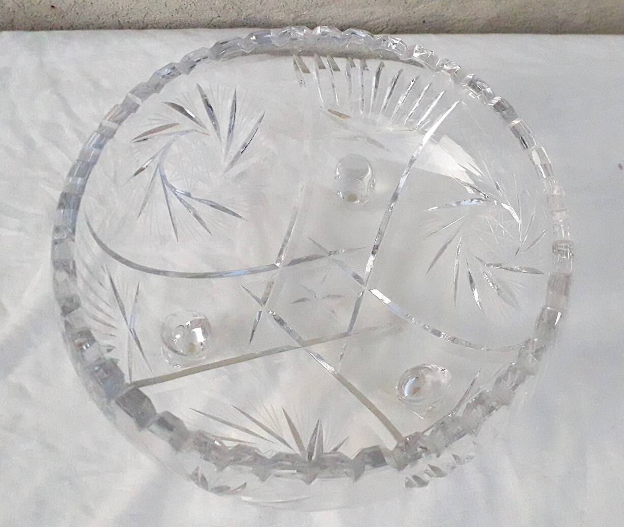 Crystal salad bowl
