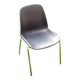 1970s pat. pend dipiplast stackable chair grey shell grained surface