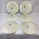 6 old flat plates made in france terre de fer choisy le roi
