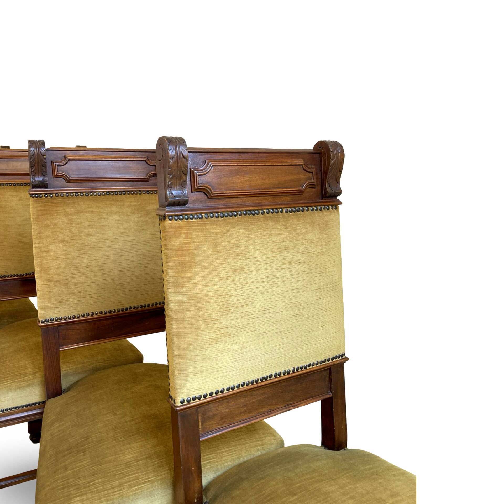 four Victorian dining chairs