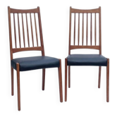 Chaises scandinaves en teck vintage 1960 rénovées