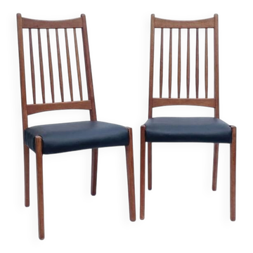 Renovated vintage 1960s teak Scandinavian chairs