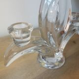 Pair of 2 Vannes crystal candlesticks