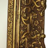 Grand Miroir Doré Style Baroque Cadre Doré Fleurs d'Acanthe 110cm