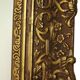 Large Gold Baroque Style Mirror Gilded Frame Acanthus Flowers 110cm