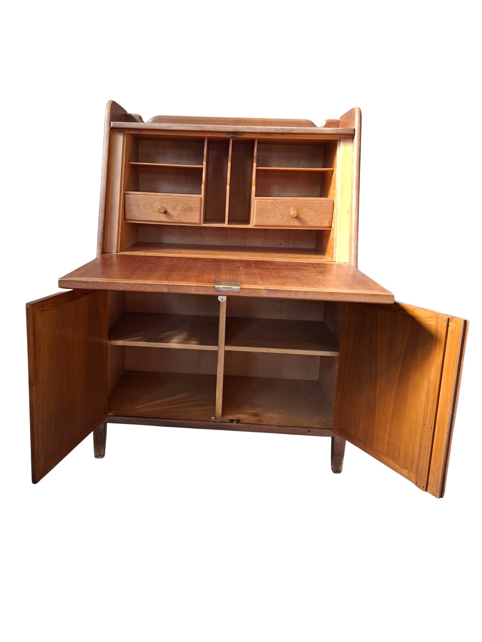 Secretaire Scrittoio a ribalta Vintage Originale Anni '60 Design Mid-Centur