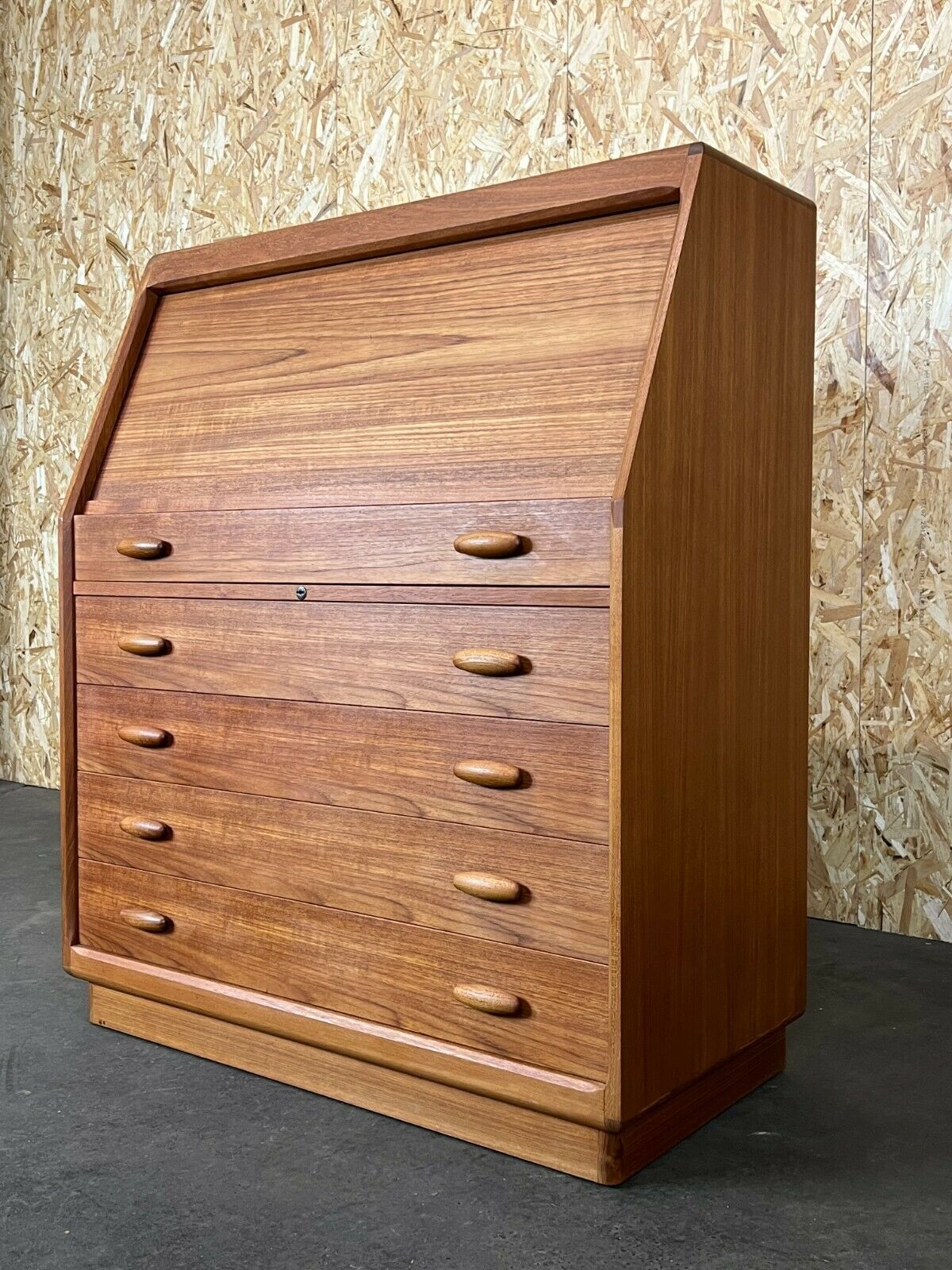 60s 70s Teak Secretary Danish Modern Desk Dyrlund Design Denmark 60s 70s