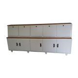 Old wooden workshop furniture