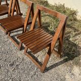 Set of 3 design folding chairs