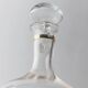 Carafe vintage en verre de Murano des années 1960, verre clair avec détails dorés et bouchon